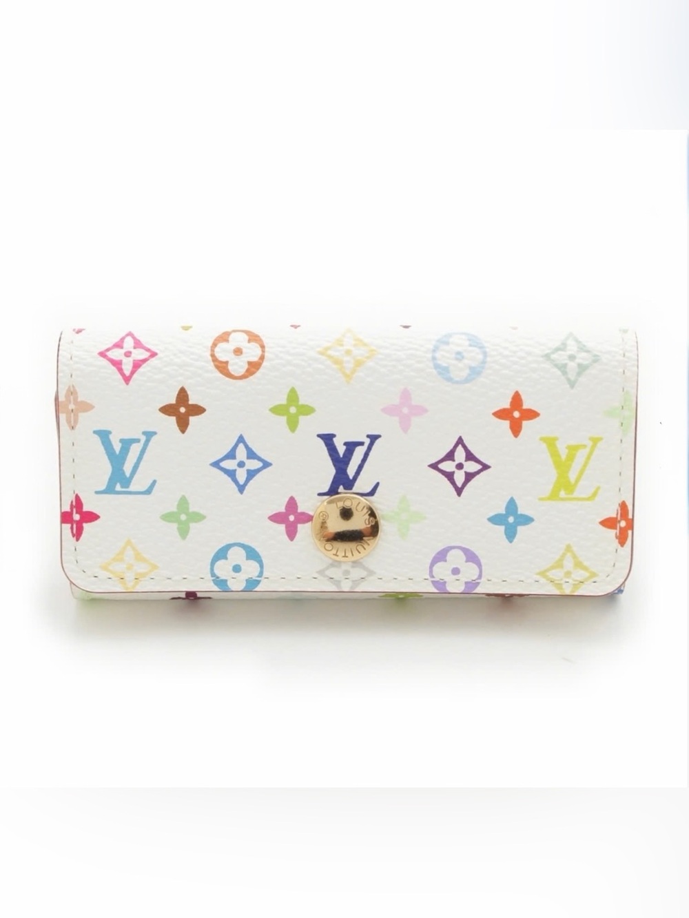 NEW Louis Vuitton Murakami 4 Ring Key Holder Multicolor